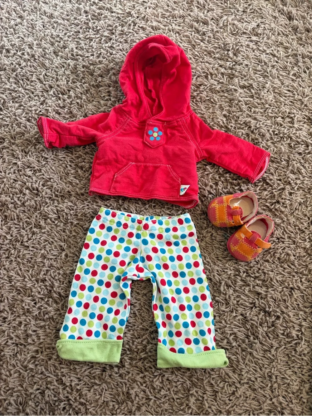American girl bitty baby twins outfit PLUS tlc bitty baby shoes